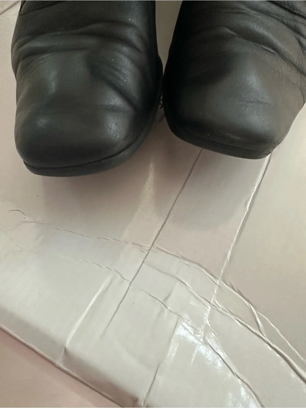 Gucci Tall Black Glove Leather Wedge Boots Gold Lining Size 6.5B